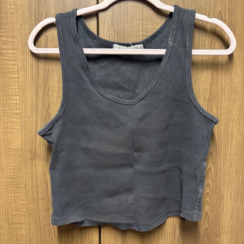 Perfect White Tee - Washed grey tank